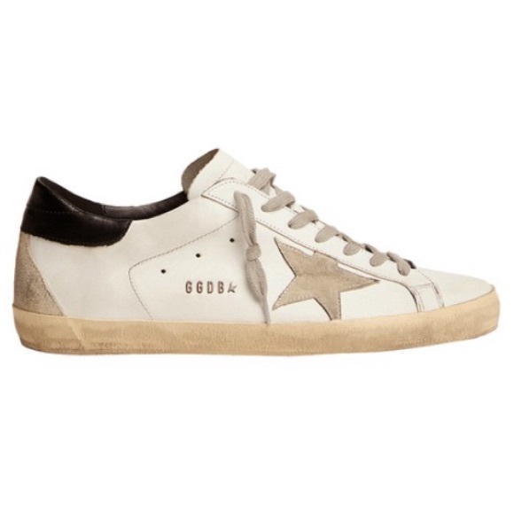 Golden Goose | White & Dark Blue SuperStar low top Leather Sneaker - Picture 11 of 13